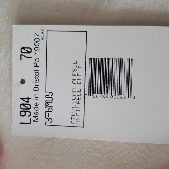 Rosette Bodysuit: 3-6 months - Blush Pink - Picture 5 of 11